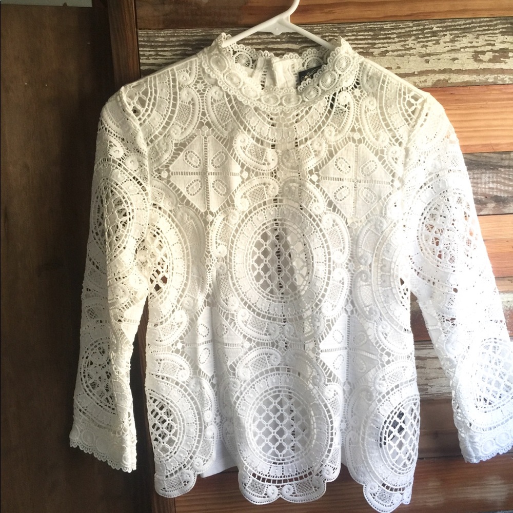 NWR James Caviello Medallion Laced Top